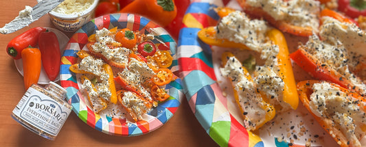 Mini Sweet Pepper Everything Bagel Bites