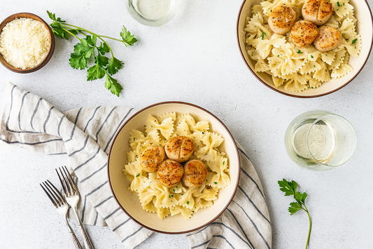 Scallop Pasta with Cream Sauce