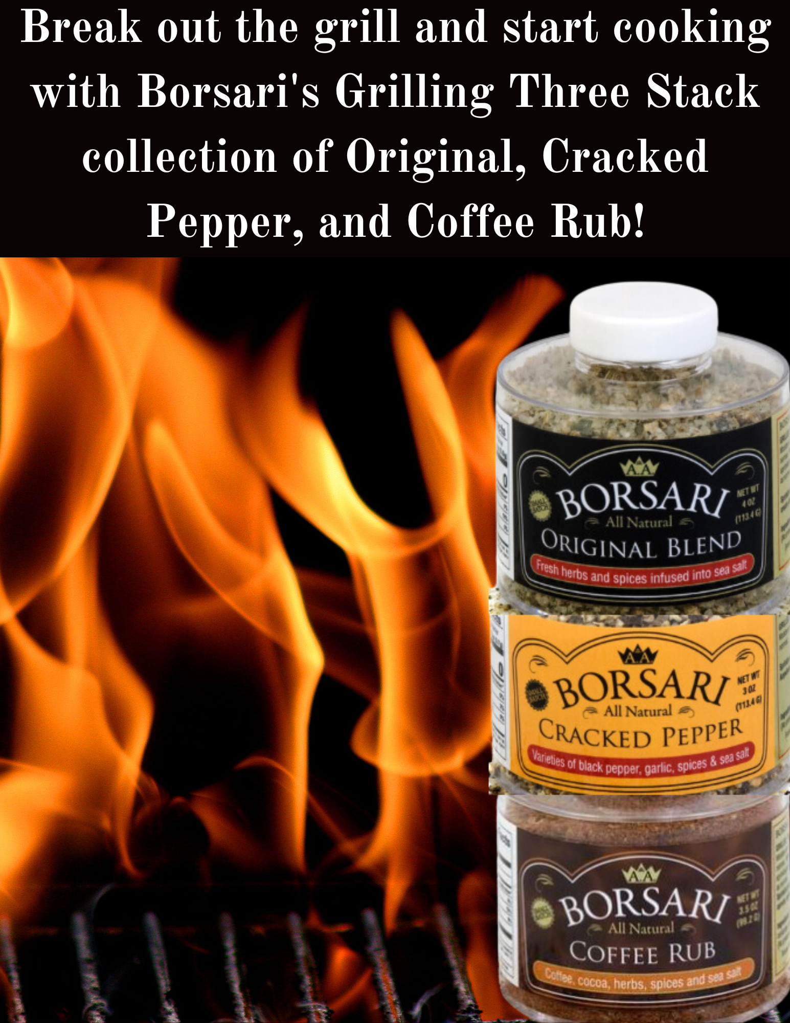 Grilling 3 Stack Original Cracked Pepper Coffee