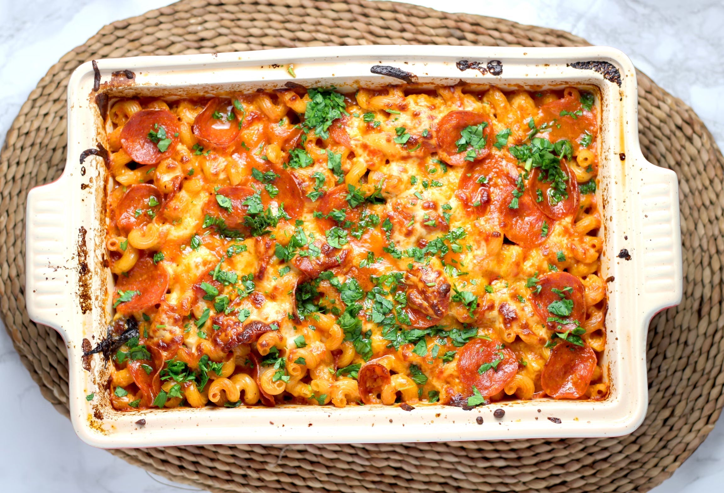 Pepperoni Pizza Casserole