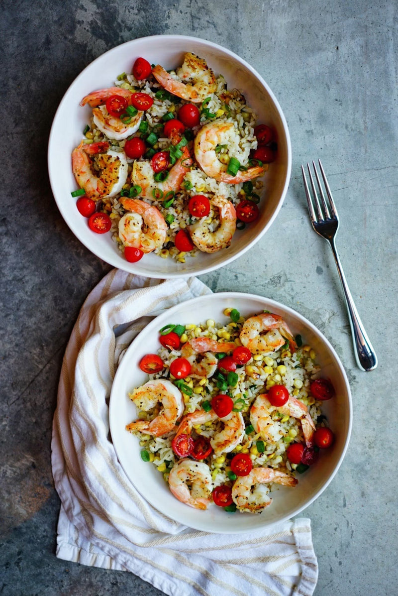 Orange Ginger Shrimp over Rice