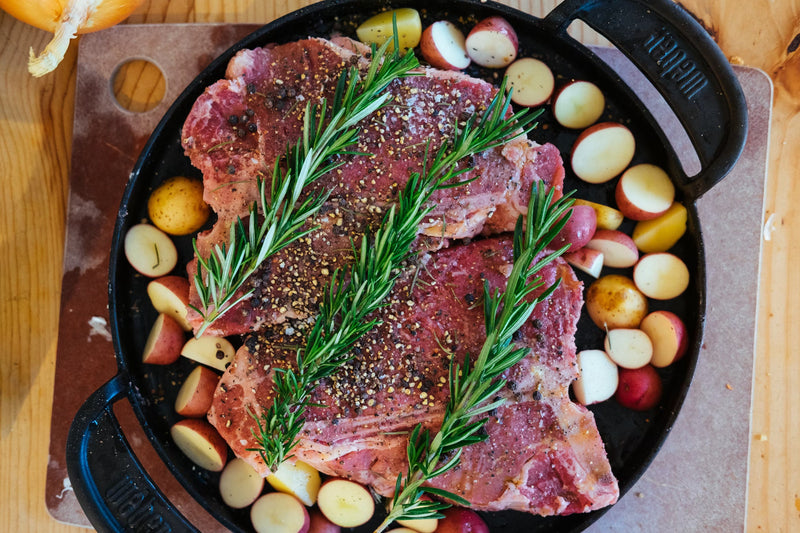 Rosemary Pepper Steak and Potatoes