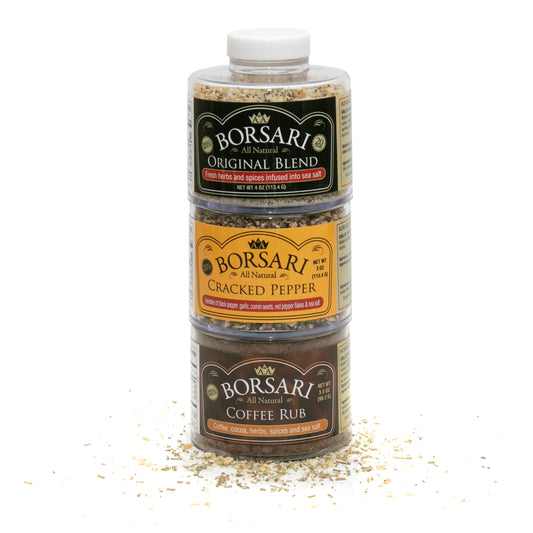Grilling 3 Stack - Original, Cracked Pepper & Coffee